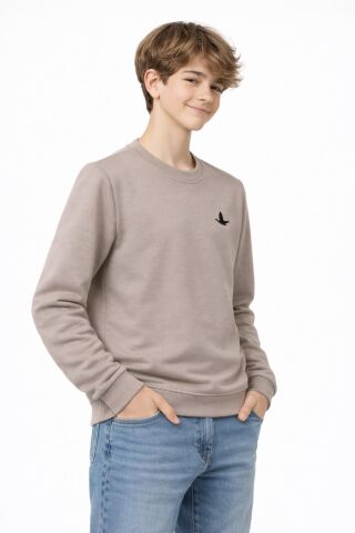 Erkek Çocuk Sweatshirt BGL-ST05228 BEJ - 12 YAŞ