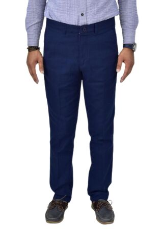Erkek Kanvas Yazlık Pantolon Klasik 1291 BGL-ST04604 LACİVERT - 44