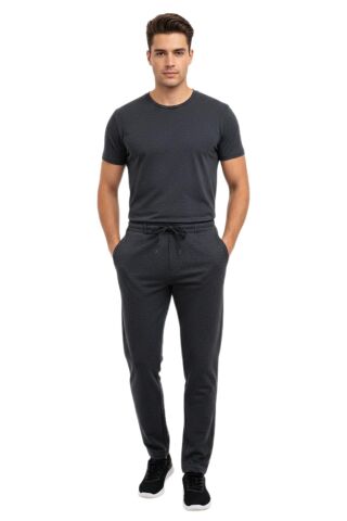 Erkek Beli Lastikli Jogger Pantolon Regular Fit BGL-ST05194 FÜME - 2XL
