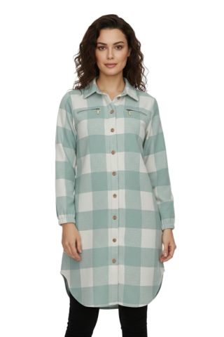 Kadın Oduncu Gömlek Tunik BGL-ST02454
