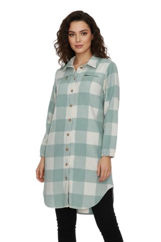 Kadın Oduncu Gömlek Tunik BGL-ST02454