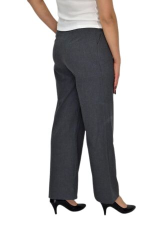 Kadın Pileli Bol Pantolon BGL-ST04352 K.GRİ - S