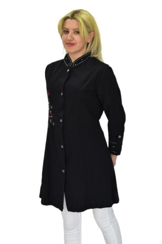Kadın Nakışlı Hakim Yaka Tunik JNS-3004