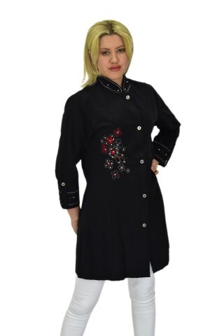 Kadın Nakışlı Hakim Yaka Tunik JNS-3004