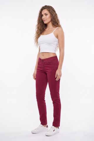 Kadın Düşük Bel Kanvas Pantolon 342639