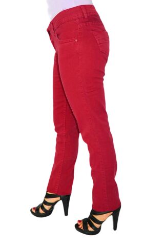 Kadın Düşük Bel Kanvas Pantolon 342639 BORDO - 30/32