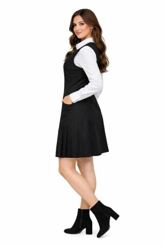 Kadın Siyah Jile Elbise SIYAH-008