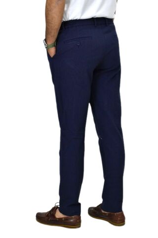 Erkek Jogger Armürlü Lastikli Pantolon 1992 BGL-ST04422 LACİVERT - 50