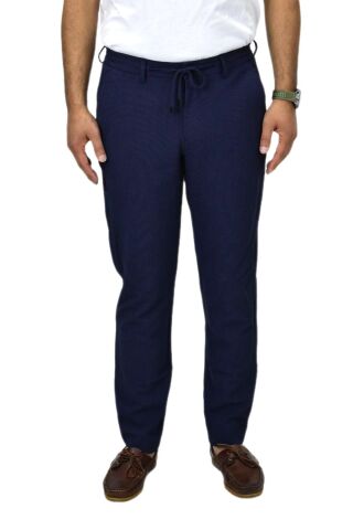 Erkek Jogger Armürlü Lastikli Pantolon 1992 BGL-ST04422 LACİVERT - 50