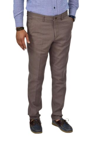 Erkek Kanvas Yazlık Pantolon Klasik 1291 BGL-ST04604 VİZON - 50