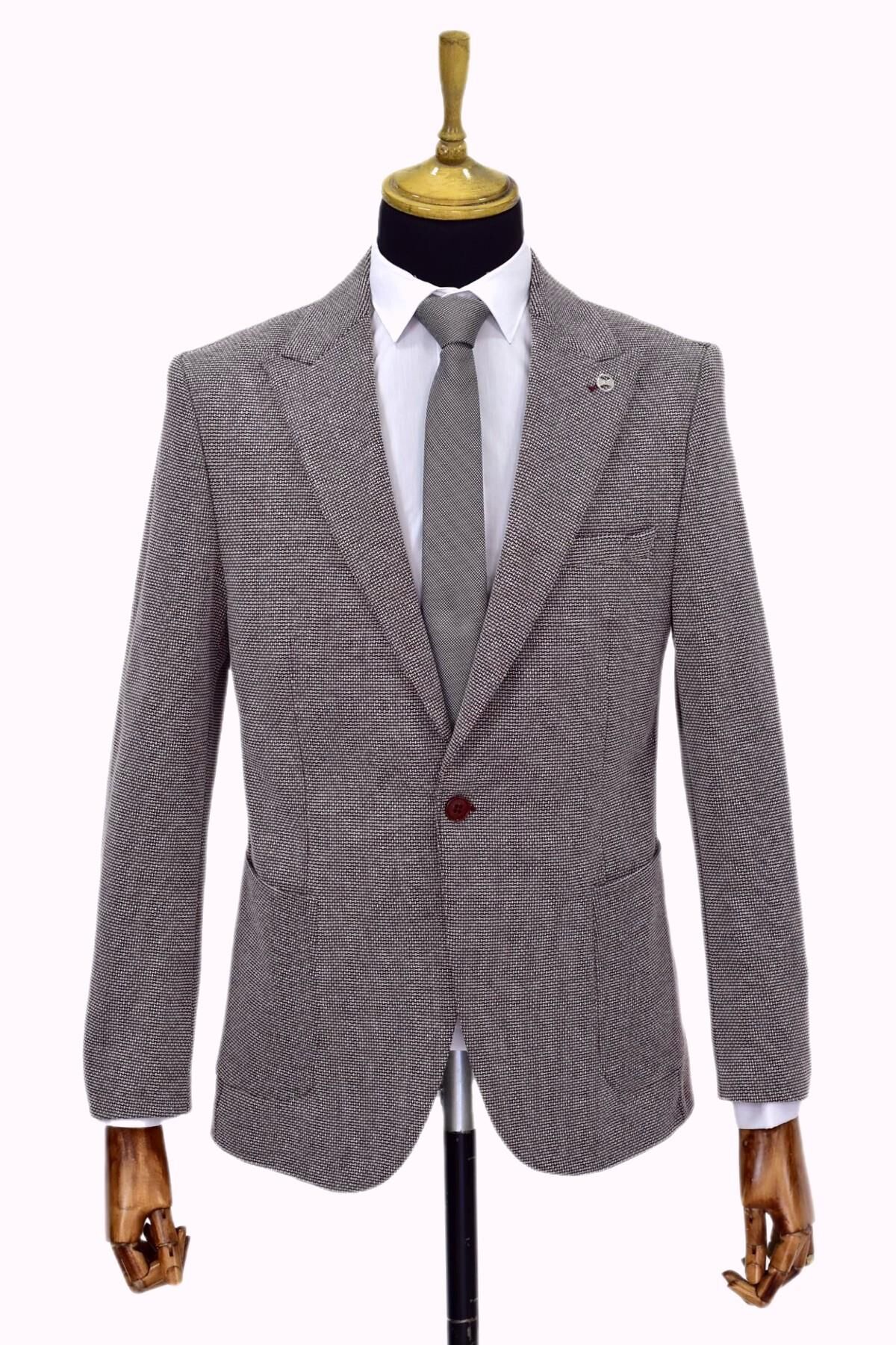 Erkek Tek Spor Ceket Çift Yırtmaçlı BGL-ST03983