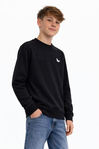 Erkek Çocuk Sweatshirt BGL-ST05228 SİYAH - 15 YAŞ
