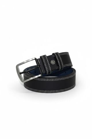 Erkek Suni Deri Kemer Kanvas Pantolon İçin BGL-ST05162 SİYAH - 105  CM