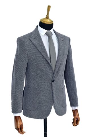 Erkek Tek Spor Ceket Çift Yırtmaçlı BGL-ST03983 LACİVERT - 50