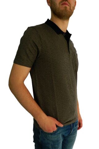 Erkek Polo Yaka Cepli Jakar Tişört Bgl-st01056 KAHVE - M