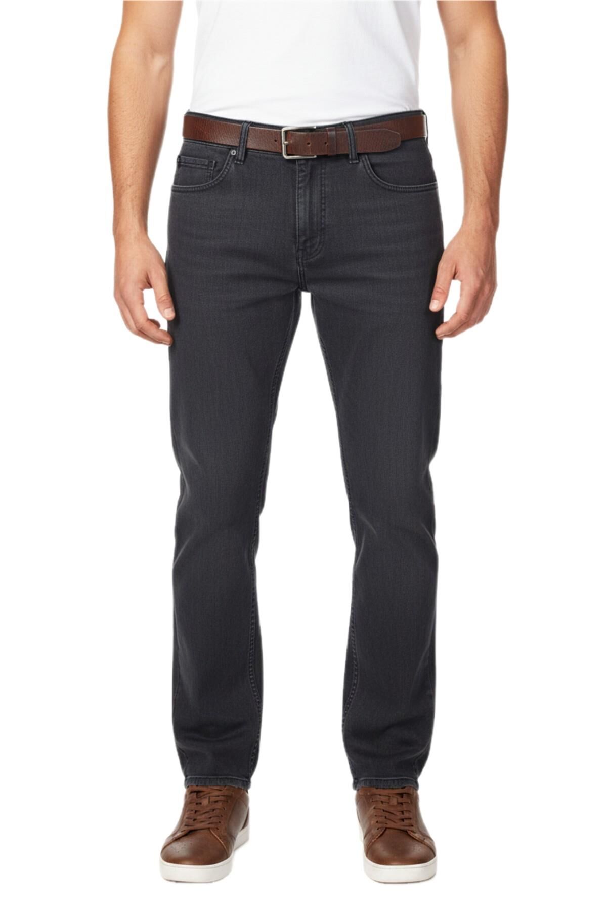Erkek Regular Fit Jeans Pantolon 320 BGL-ST04977 FÜME - 33/34