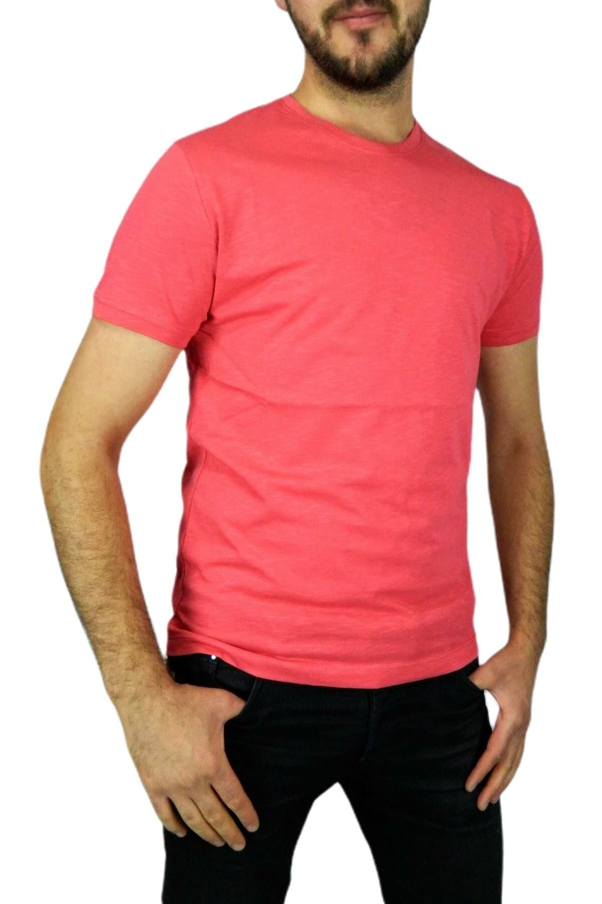 Erkek Büyük Beden Sıfır Yaka Tişört BGL-ST00488