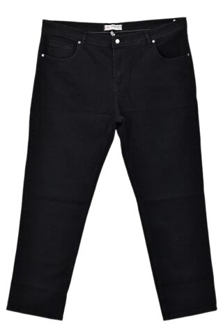 Erkek Büyük Beden Jeans Pantolon Klasik Kalıp 1702 BGL-ST04191 SİYAH - 46