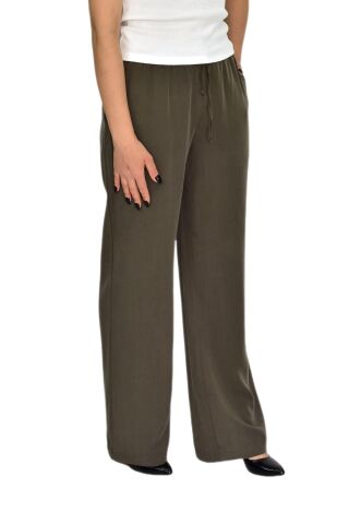 Kadın Lastikli Bol Pantolon BGL-ST04637 HAKİ - S