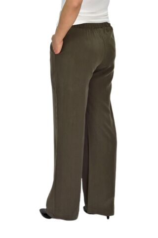 Kadın Lastikli Bol Pantolon BGL-ST04637 HAKİ - M