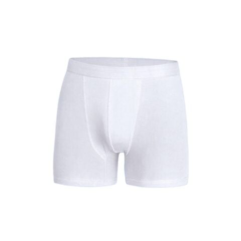Erkek Likralı Beyaz Boxer MY-00507