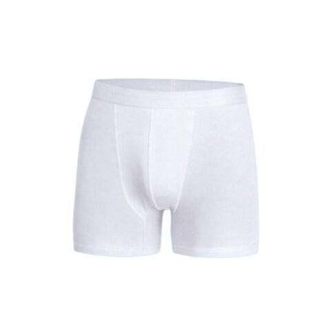 Erkek Likralı Beyaz Boxer MY-00507
