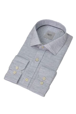 Erkek Klasik Uzun Kol Gömlek 4004 BGL-ST04752 GRİ - XL
