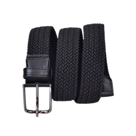 Erkek Dokuma Örgülü Kemer Elastik, Streç Özellikli BGL-ST04588 VİZON - 125 CM