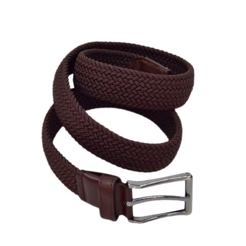 Erkek Dokuma Örgülü Kemer Elastik, Streç Özellikli BGL-ST04588 VİZON - 125 CM