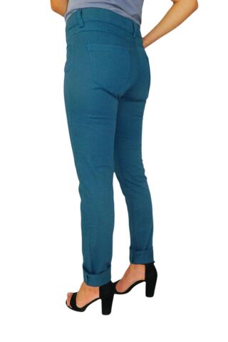 Kadın Düşük Bel Kanvas Pantolon BGL-ST01594 MAVİ - 28/32