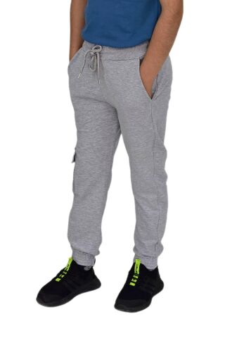 Erkek Çocuk Tek Kargo  Cepli Eşofman Altı  BGL-ST04630 GRİ - 8 YAŞ