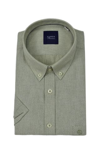 Erkek Klasik Armürlü Kısa Kol Gömlek 9362 BGL-ST04576