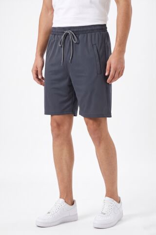 Erkek Cepli Micro Polyester Şort BGL-ST05577 FÜME - 2XL