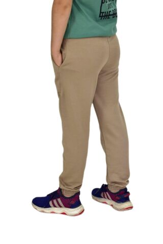 Bej Rengi Bel Paça Lastikli Kız Erkek Çocuk Eşofman Altı BGL-ST04723 BEJ - 7 YAŞ