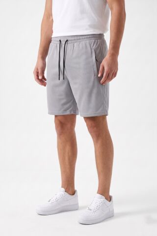 Erkek Cepli Micro Polyester Şort BGL-ST05577 GRİ - XL