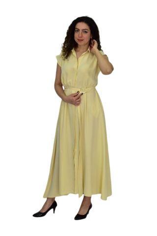 Kadın Beli Kemerli Elbise BGL-ST04639