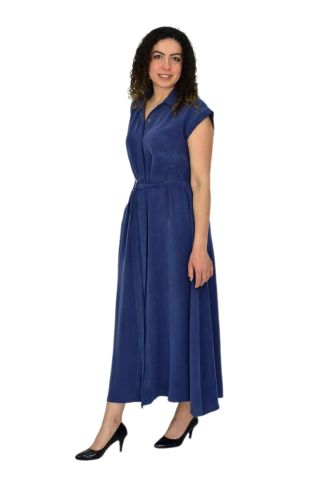 Kadın Beli Kemerli Elbise BGL-ST04639