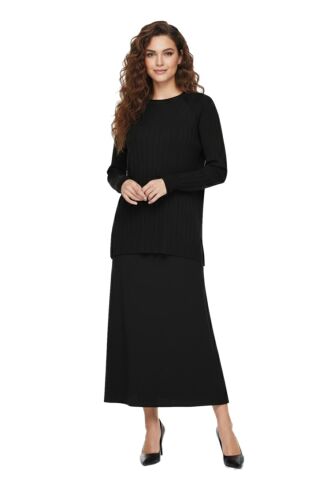 Kadın Merserize Kazak Etek Takım 140286 BGL-ST04077