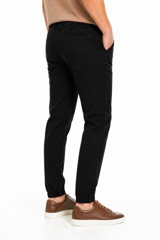 Erkek Kanvas Bel Ve Paça Lastikli Pantolon BGL-ST05345 SİYAH - 2XL