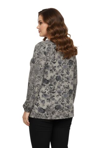 Kadın Yumoş Yaka Bağcıklı Modelli Bluz BGL-ST05138 BEJ - L