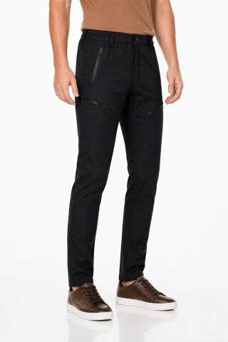 Erkek Kışlık Soft Jel Taktik İçi Polar Pantolon Regular BGL-ST05343 SİYAH - L
