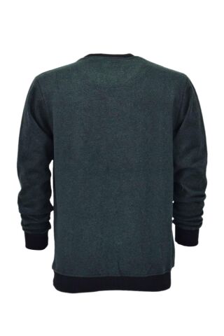 Erkek Sıfır Yaka Sweatshirt  2508 BGL-ST04027 YEŞİL - XL