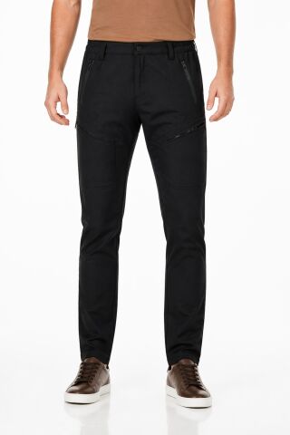 Erkek Kışlık Soft Jel Taktik İçi Polar Pantolon Regular BGL-ST05343 SİYAH - 2XL