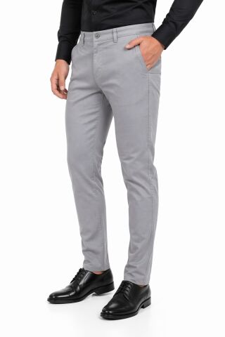 Erkek Silim Fit Kanvas Pantolon Kalıp Yazlık BGL-ST05394 KREM - 31/34