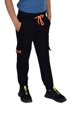 Erkek Çocuk Çift Kargo  Cepli Eşofman Altı  BGL-ST04631 SİYAH - 10 YAŞ