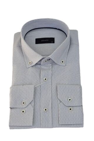 Erkek Klasik Uzun Kol Çizğili Gömlek BGL-ST03511 FÜME - L