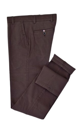 Erkek Silim Fit Kahverengi Kanvas Pantolon BGL-ST03324 KAHVE - 38