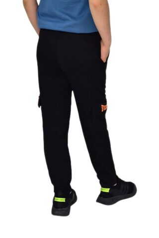 Erkek Çocuk Çift Kargo  Cepli Eşofman Altı  BGL-ST04631 SİYAH - 13 YAŞ