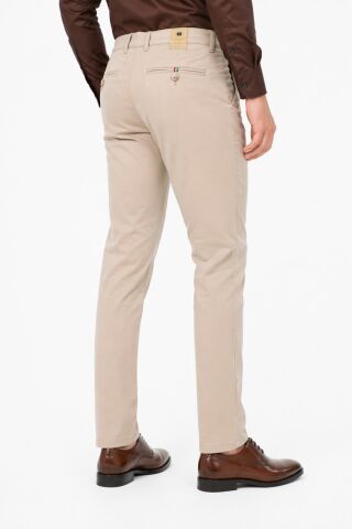 Erkek Silim Fit Kanvas Pantolon Kalıp Yazlık BGL-ST05394 BEJ - 38