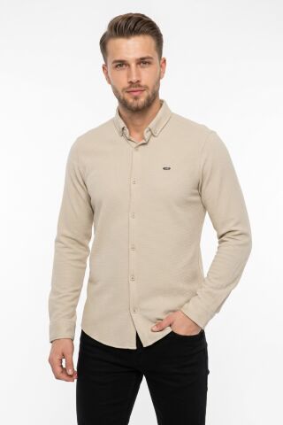 Erkek Spor Slim Fitt Uzun Kol  Gömlek BGL-ST05440